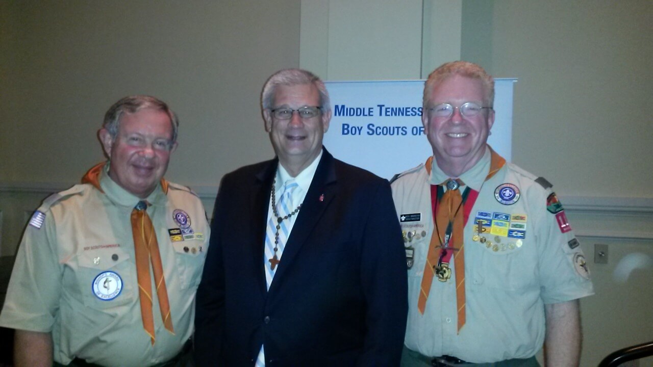 L to R: Montee Sneed, Bishop Bill McAlilly, Keith Winchester